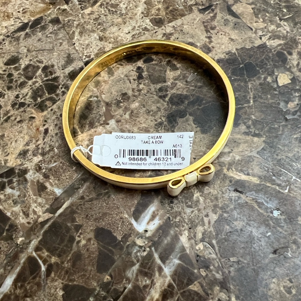Kate Spade Gold Bangle with Bow